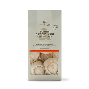 Манты «Азбука вкуса» с говядиной и тыквенным кремом, Россия