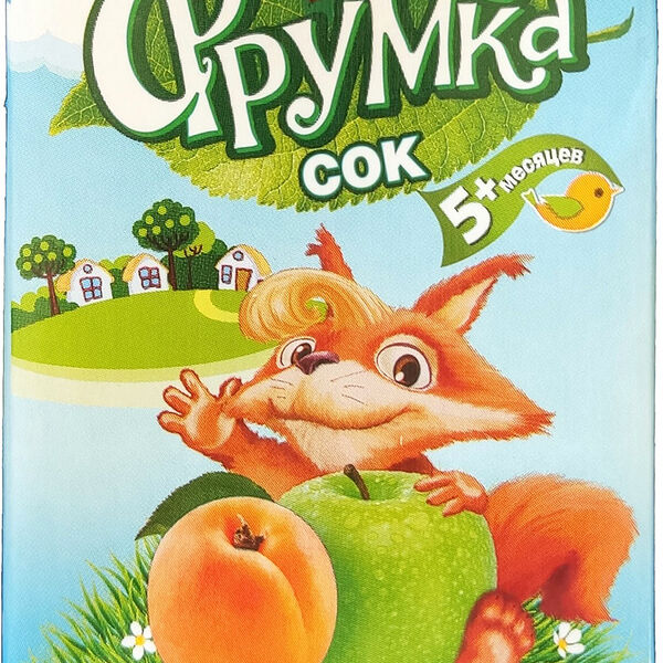 Сок Фрумка Яблоко-абрикос с мякотью с 5 месяцев 200 мл