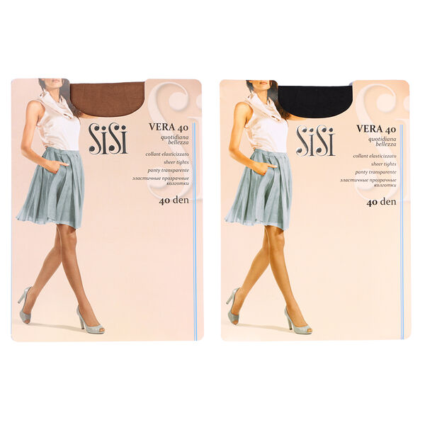 Sisi колготки женские sisi vera 40, р-ры 2,3,4,5, 88% полиамид, 12% эластан, два цвета