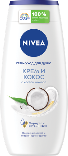 

Гель-уход для душа Nivea Крем и кокос 250 мл