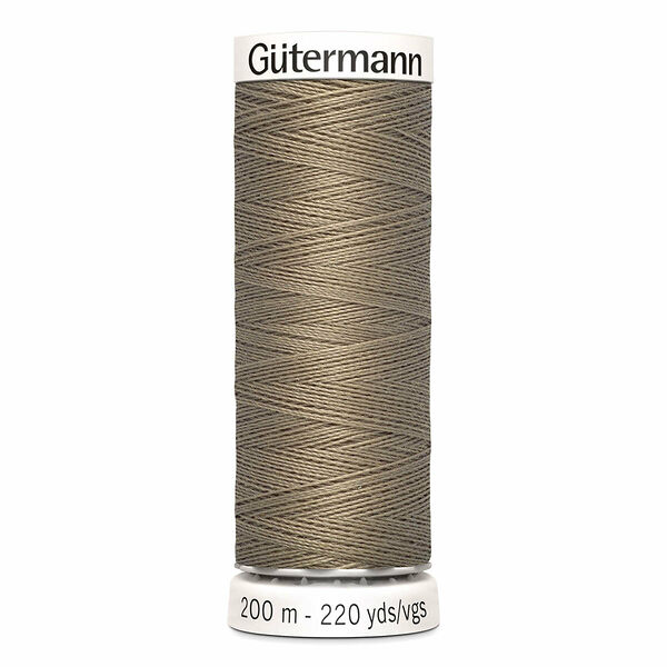 748277 Нить Sew-all для всех материалов, 200м, 100% п/э Gutermann(724 бледно серо-коричневый)