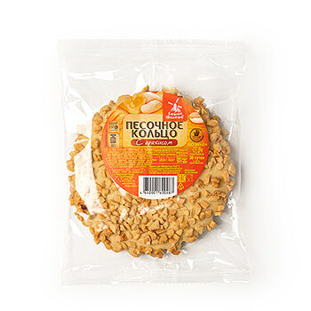 Кольцо песочное Хлебное местечко с арахисом 80 г