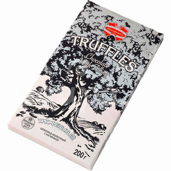 Шоколад Коммунарка 200гр Молочный с Начинкой Трюфельный элит