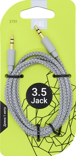 

Кабель GAL 2731/2733 Jack 3,5-Jack 3,5 текстильный