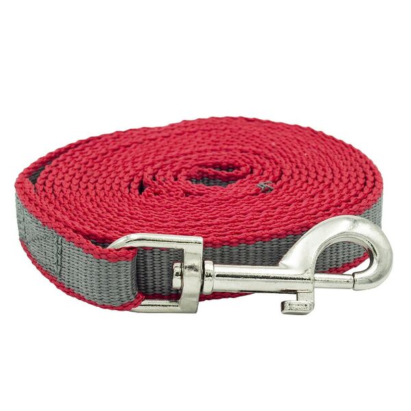 Каскад поводок капроновый усиленный 20 мм х 5 м., Красный