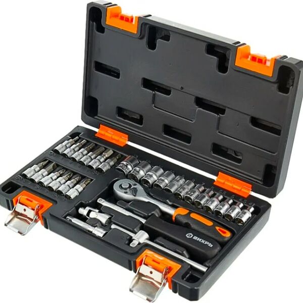 Набор инструментов Вихрь 1/4 CrV в кейсе 29 предметов