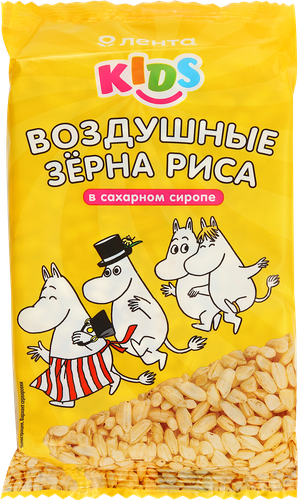 

Воздушные зерна риса ЛЕНТА KIDS Муми-тролли, в сахарном сиропе