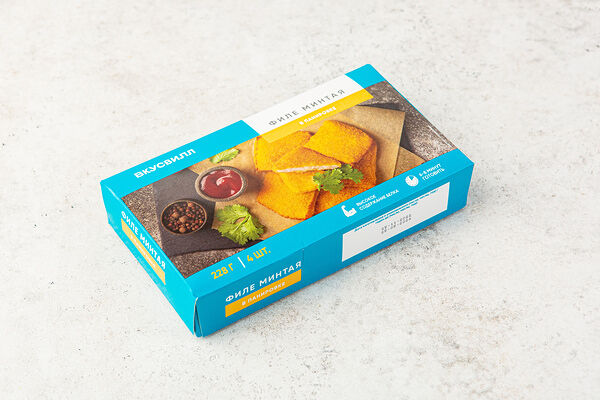 Филе минтая в панировке зам., 228 г Продукт замороженный 