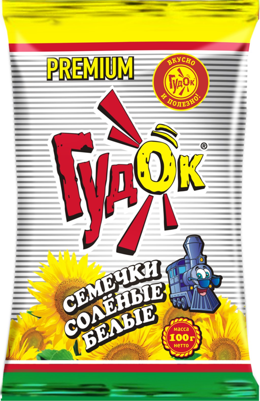 

Семечки подсолнечника Гудок Premium белые соленые