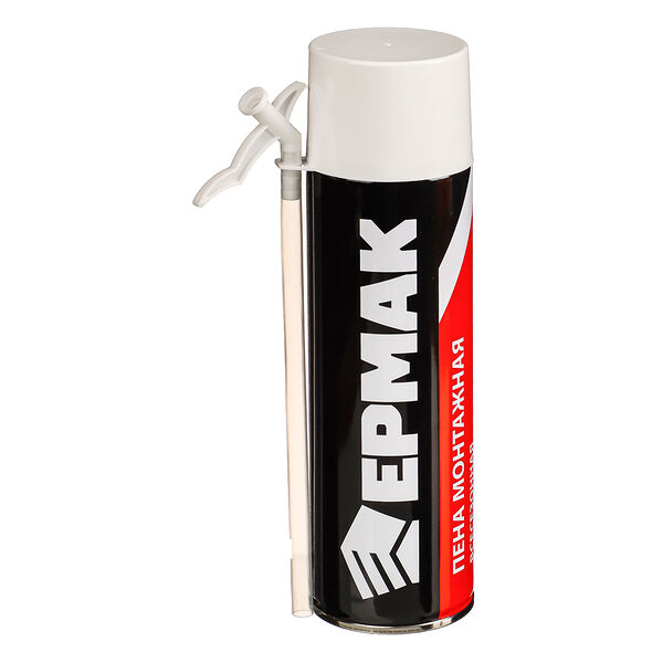 Ермак пена монтажная 650 мл всесезонная 330 гр трубка