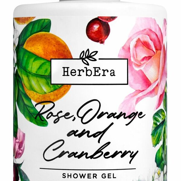 HERBERA Гель для душа Роза, Апельсин и Клюква, 300 мл