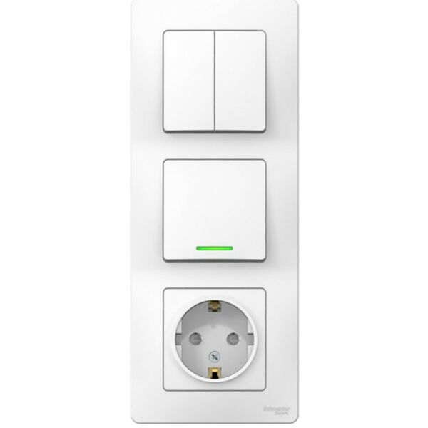 Блок SCHNEIDER Blanca, 16А, 250В, с подсветкой