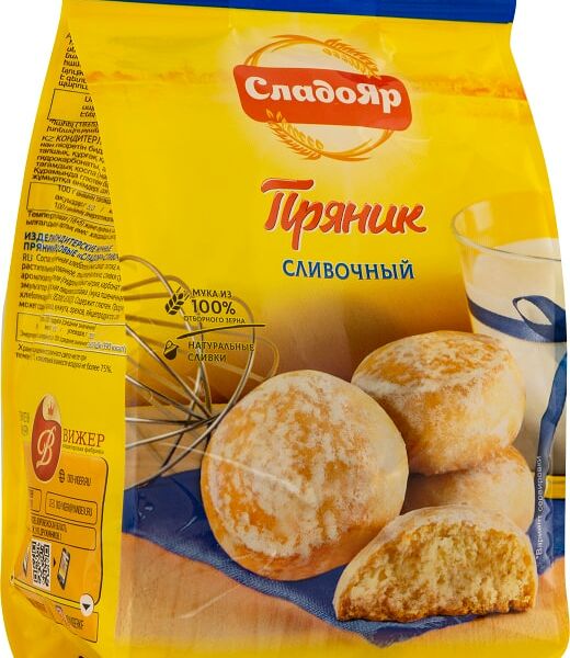 Пряники СладоЯр сливочные 350г