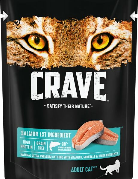 Влажный корм для кошек Crave Лосось 70г