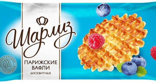 Вафли Шарлиз Парижские бисквитные 90г