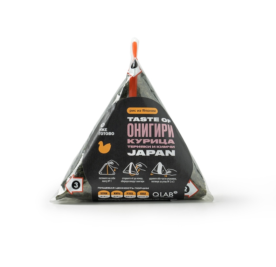 

Онигири с курицей в соусах терияки и кимчи, Taste of, «Уже готово», 110 г, Россия