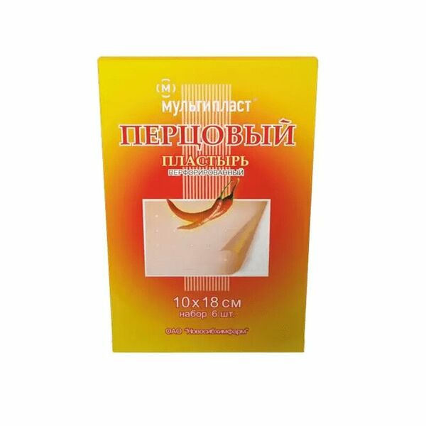 Перцовый пластырь 6 шт 10см х 18см