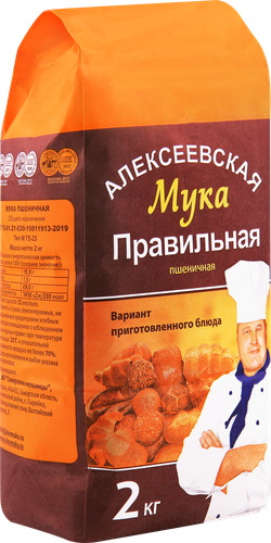

Мука пшеничная Алексеевская общего назначения 2 кг