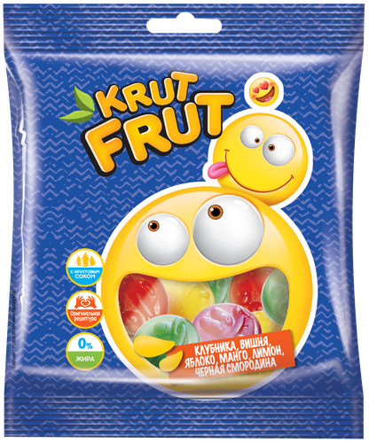 

Мармелад жевательный KRUTFRUT Смайлики, 70г