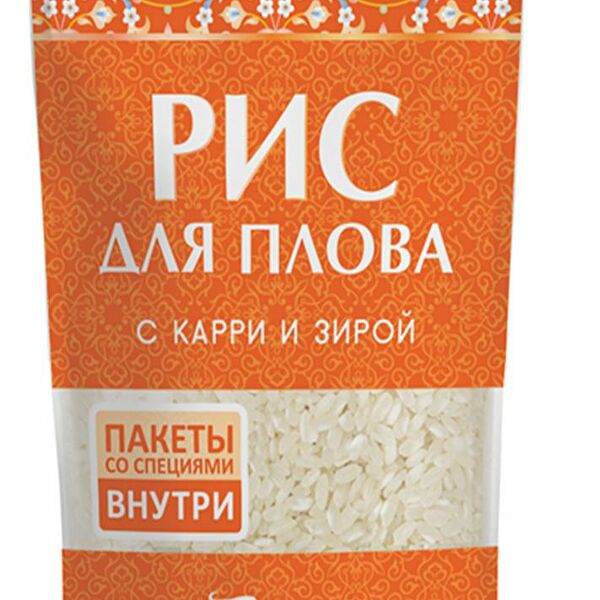 Крупа рис бахор 700 г для плова с карри и зирой