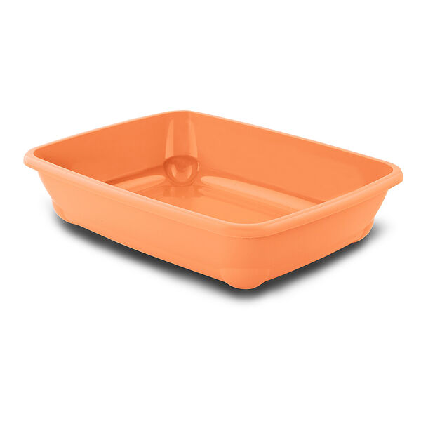 Туалет MP Bergamo средний для кошек, 45х35х10 см, лимон