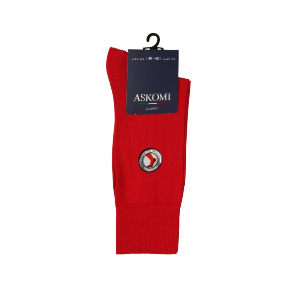 

Носки мужские ASKOMI Classic р 25 (39-40), цвет красный, Россия