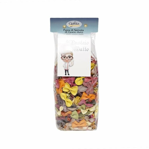 Паста ручной работы мультиколор Сумасшедший Повар La Novella 500г Италия
