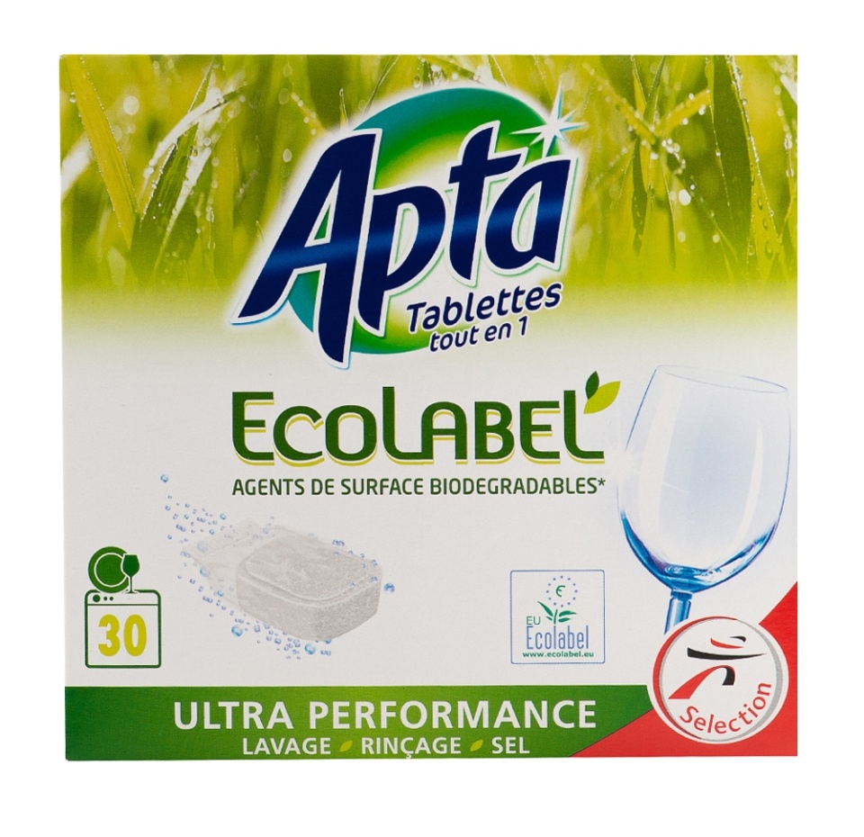 

Таблетки для посудомоечной машины Apta Tabs vsl Ecolabel, 30 шт