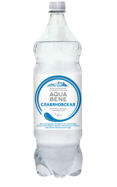 Вода минеральная Aqua bene Славяновская 1.5 л
