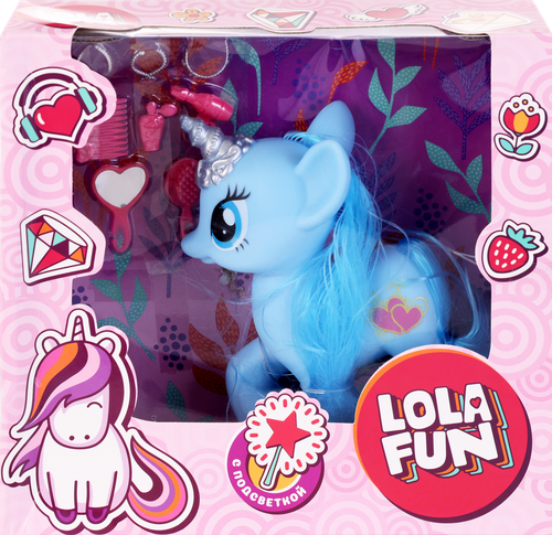 

Набор игровой LOLA FUN Единорог с аксессуарами, со световыми и звуковыми эффектами, цвет в ассортименте