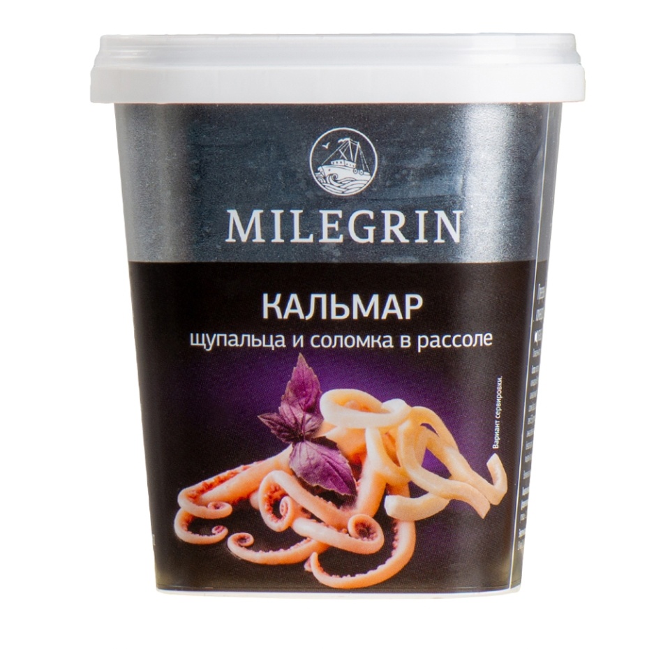 

Кальмар Меридиан Milegrin щупальца и соломка в рассоле 415 г
