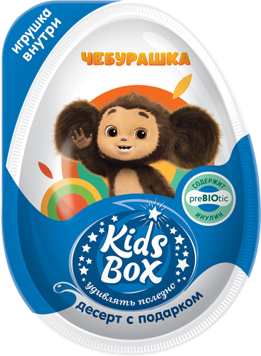 

Изделие кондитерское KIDS BOX Чебурашка, десерт с подарком, 20г