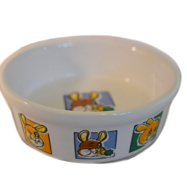 Petmax Миска для грызунов с рисунком 240мл 11см керамика