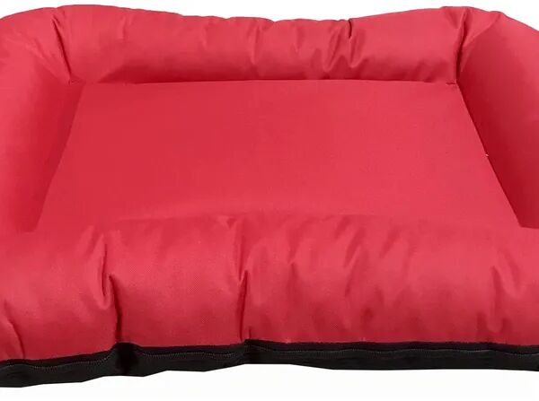 Лежак для собак Comfy ToTo ARNOLD со съемным чехлом, цвет: красный/черный, размер L (70х55х9 см)