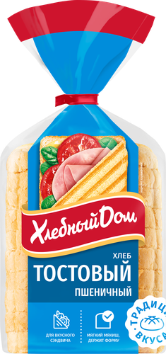 

Хлеб тостовый Хлебный дом Пшеничный 350 г