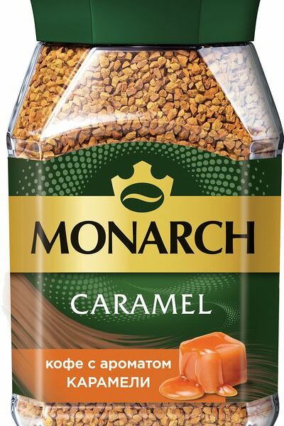Кофе Jacobs Monarch Caramel растворимый карамель, 95г