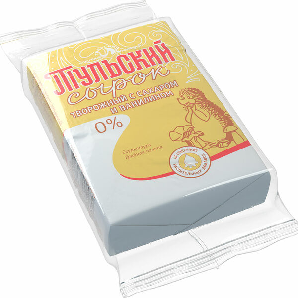 Сырок творожный Тульский молочный комбинат с сахаром и ванилином 0%