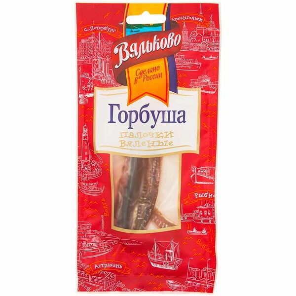 Горбуша Вяльково вяленая палочки, 30г
