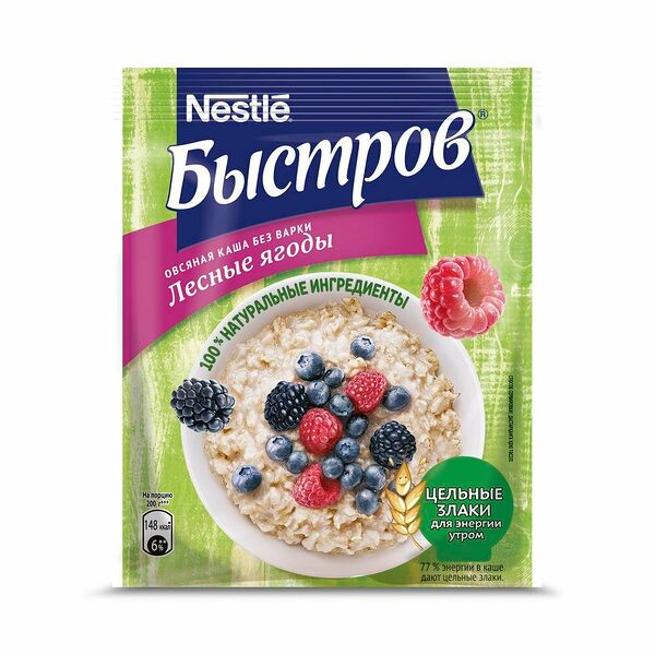 Каша Быстров Овсяная с Лесными Ягодами