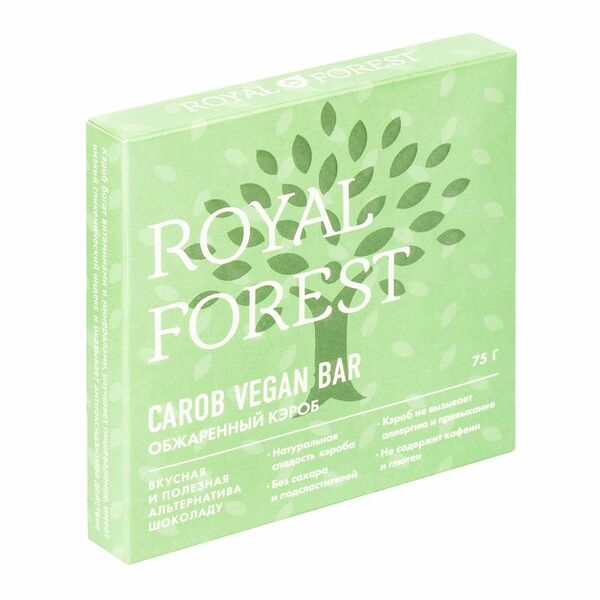 Кэроб обжаренный Royal Forest Carob Vegan Bar