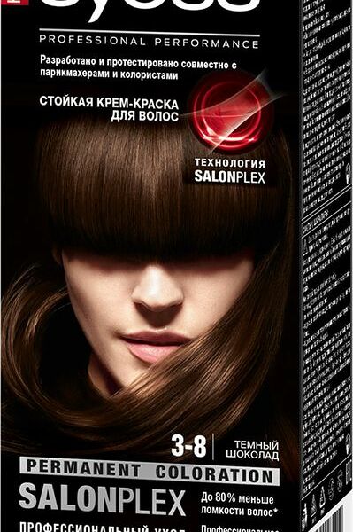 Краска для волос Syoss Color 3-8 Темный шоколад, 115мл