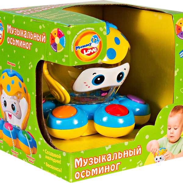 Игрушка Mommy Love Музыкальный осьминог