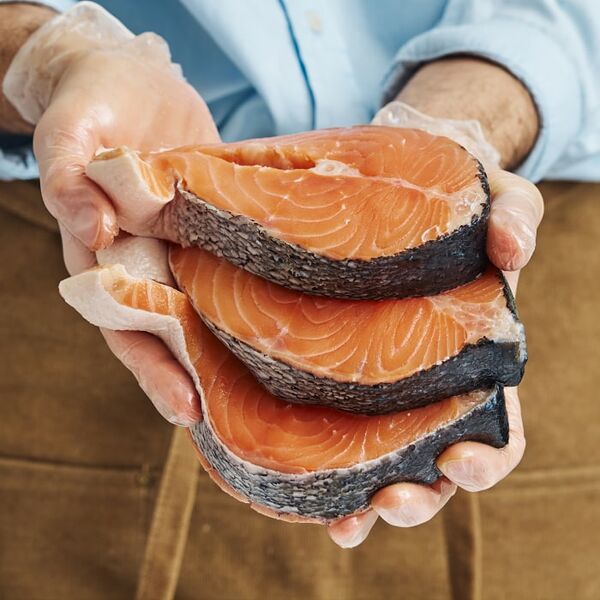 Стейк из семги из замороженного сырья Чили