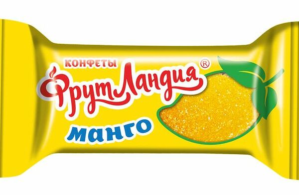 Конфеты желейные Славянка Фрутландия в форме долек со вкусом манго вес до 1000г