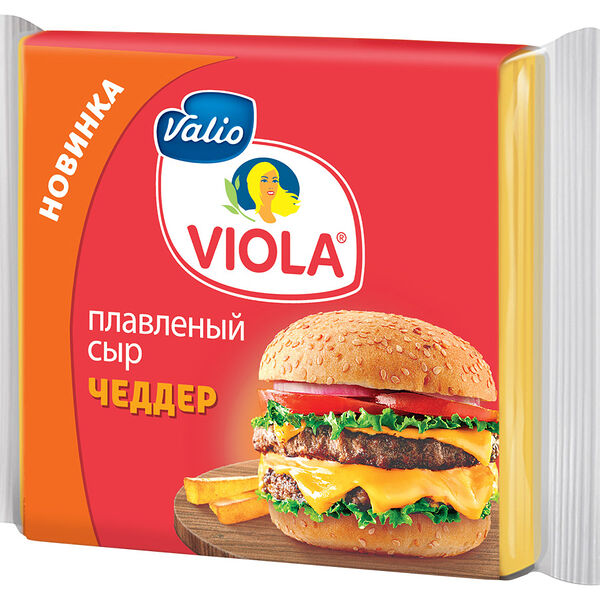 Сыр плавленый Viola Чеддер 45%