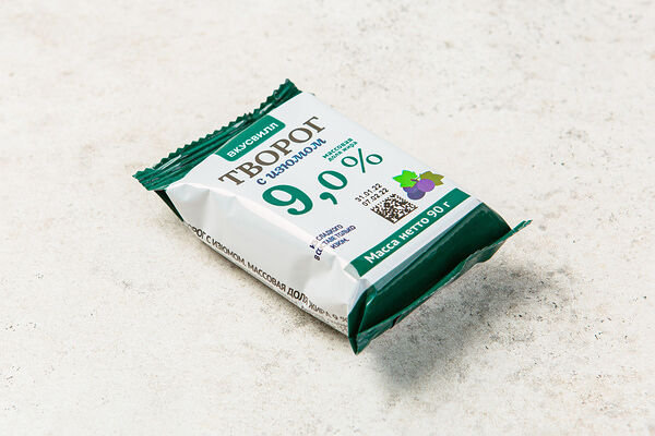 Творог с изюмом без доб. сахара 9%