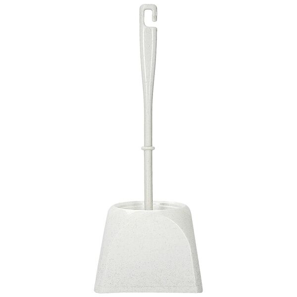 Гарнитур для туалета квадратный, мраморный, 14х14х35 см