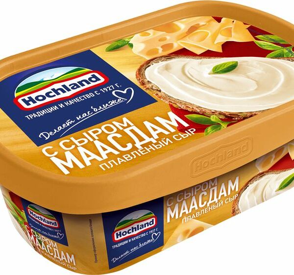 Сыр плавленый Hochland Сырная Классика с сыром Маасдам 50%