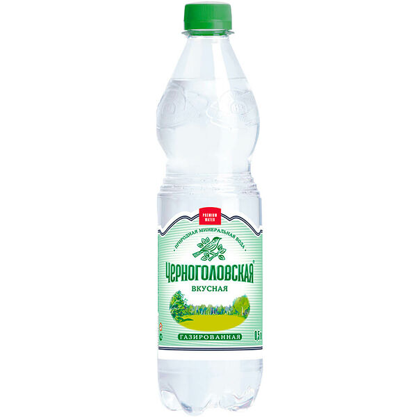 Питьевая вода Напитки из Черноголовки 0,5л газ пэт