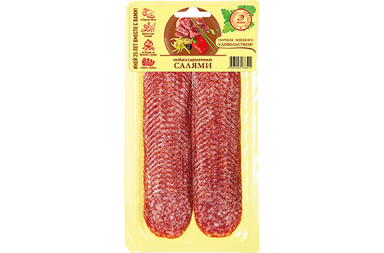 Колбаса Салями с/к п/с мясн изд колб 100г Иней